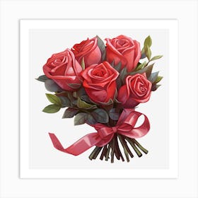 Bouquet Of Roses 20 Art Print