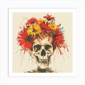 Day Of The Dead Skull 24 Art Print