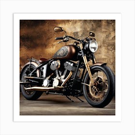 Harley-Davidson Flint Art Print