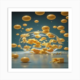 Sphere Of Cheese Art Print