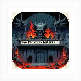 Ticket To Hell 4 Art Print