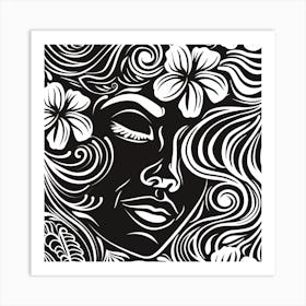 Hawaiian Woman Art Print