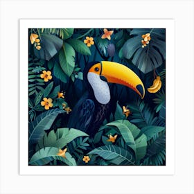 Toucan In The Jungle 10 Art Print