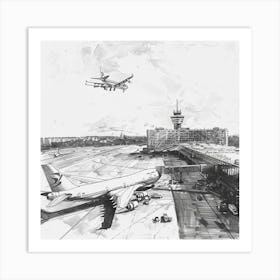 London Airport Art Print