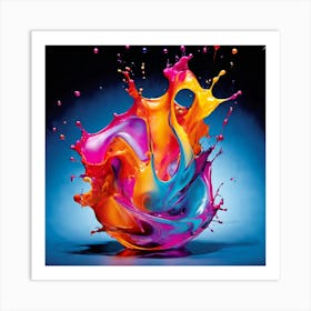 Splash Of Color 2 Art Print