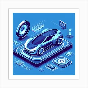 Futuristic Car 1 Art Print