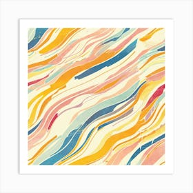 Abstract Watercolor Pattern Art Print