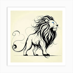 Lion Tattoo Art Print