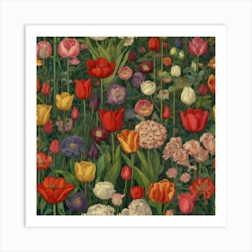 Tulip Garden 2 Art Print