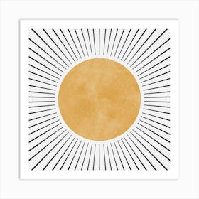 Boho sunbeams 2 Art Print