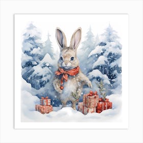 Frosty Fantasia: Christmas Canvas Art Print