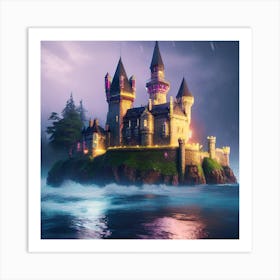 Fortnite Castle Art Print