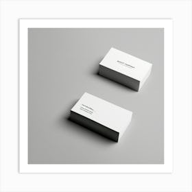 Two Business Cards Art Print