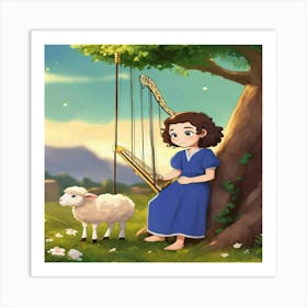 Shepherd'S Daughter Art Print