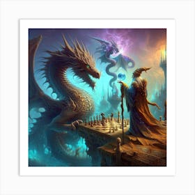 Chess Game 2 Art Print