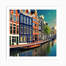 Amsterdam Canal 10 Art Print