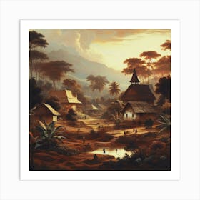 Village By Anastasiasalmina Dgrpxat Art Print