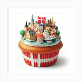 Coppenhagen Cupcake 1 Art Print