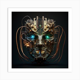 Face Of Technology Art Print