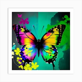 Colorful Butterfly 116 Art Print