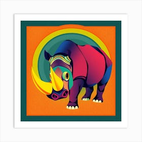 Rhino 5 Art Print