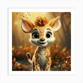 Giraffe 98 Art Print