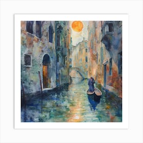 Myeera Abstract Watercolor Painting Of A Medieval Street Next T E359d762 25d0 49a2 Adf0 43ea7eee4e74 Art Print