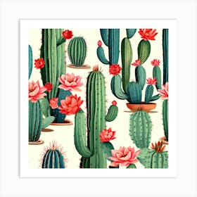 Cacti Art Art Print