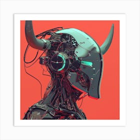 Robot Horns Art Print