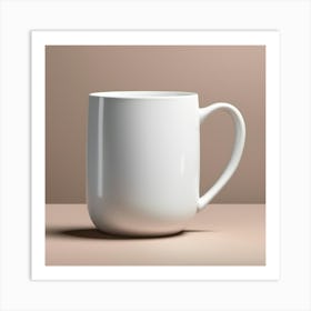 White Coffee Mug 4 Art Print