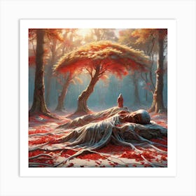 Dead In The Forest Art Print