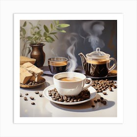 Coffee Art Print