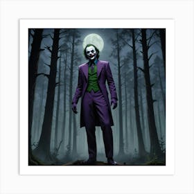 Joker In The Woods 8 Art Print