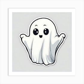 Ghost Sticker 1 Art Print