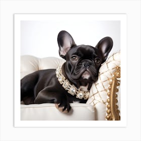 Frenchie Luxury Art By Csaba Fikker 12 Art Print