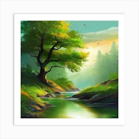 Tree In The Forest 17 Art Print