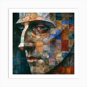 Face Of A Man 1 Art Print