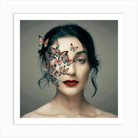 Butterfly Face 1 Art Print