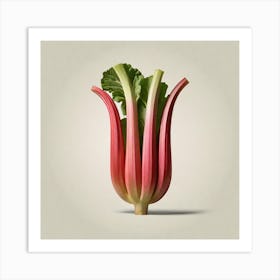 Rhubarb As A Logo (41) Art Print