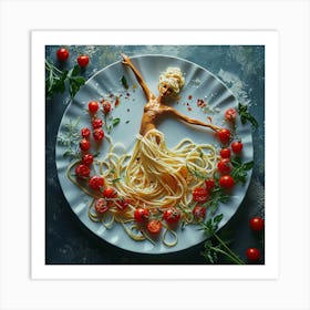 Spaghetti Dancer 2 Art Print