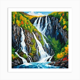 SEVEN SISTER WATERFALL Art Print