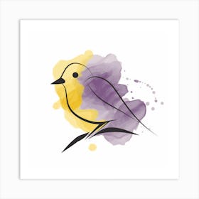 Bird In Watercolor Art Print