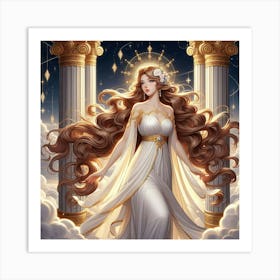  Ancient Greek Goddess  Art Print