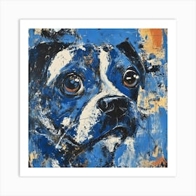 Abstract Melancholy Puppy Art Print