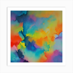 Rainbow Clouds Art Print