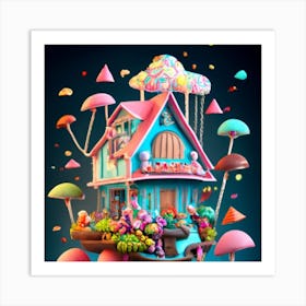 Treehouse of candy 5 Art Print