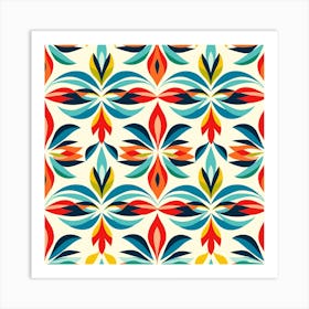 Abstract Floral Pattern Art Print