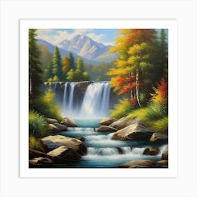 Waterfall 42 Art Print