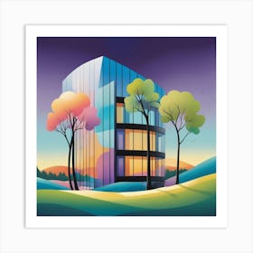 Modern Office Building Art Print