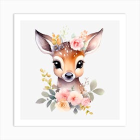 Cute Fawn Art Print